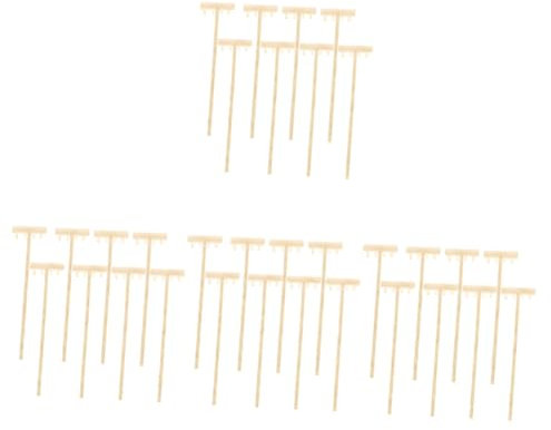 KOMBIUDA 32pièces Mini Outils De Râteau Zen pour Jardin Zen Accessoires De Beige pour Décoration De Tabletop