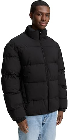 TOM TAILOR Denim Herren Lightweight Pufferjacke mit Stehkragen