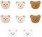 Bojueshaw 8pcs Bear Iron on Patches,Cartoon Patch Appliques,DIY Sew on Patches,Bear Embroidery Patch for Clothing Backpacks Jeans T-Shirt Caps