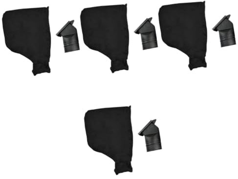 jojofuny 4 Stück 255 Zubehör für Staubbeutel für Aluminium-Sägemaschinen Bausatz Luft Staubmagnet Planke Sockelleiste Sägemehladapter Staubsammelbeutel Sägemehl-Auffangbeutel Stoff Black