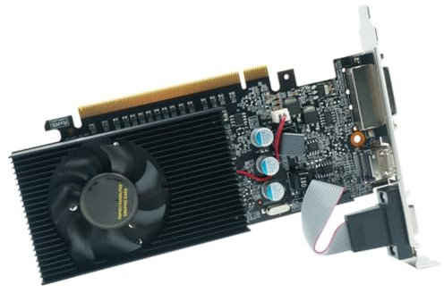 FVZWKHD 1 Carte Graphique GT730 2 Go GT730 DDR3 64Bit DDR3 Cartes Graphiques en Aluminium+ABS GT 730 DDR3 Carte Vidéo -Compatible