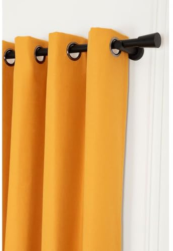 Moondream ThermActiv® Thermovorhang Winter+Sommer | Patentierte Technologie | EU Herstellung | Ösen | Gelb MC215 | 130B x 250H cm