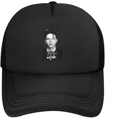 HFGAASSH Baseballmütze Frank Sinatra Mug Shot Wicking Hüte Herrenhüte Kappen für Männer Kappen für Männer Sommer 2025 Mann Hut Baseballkappe Urlaub Sport Geschenke