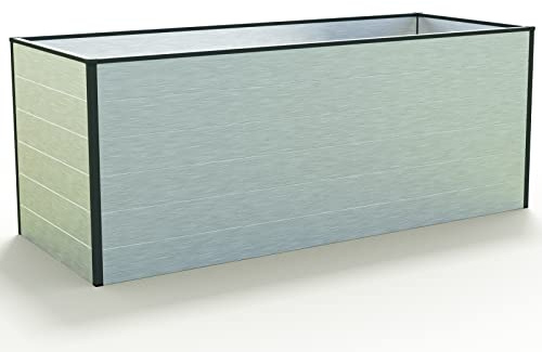 GFP Hochbeet Kräuter-Gemüse-Beet Aluminium Christina - 195x77x77cm - Aluminium eloxiert