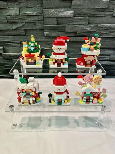 Generisch Weihnachtssbausteine, 6er-Set,inklusive Display-Ständer.1292 Teile.Für Kinder und Erwachsene geeignet.