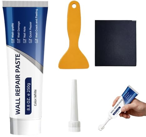 Tubetto di pasta di riparazione per pareti, colla di riparazione, riempitivo per fori e crepe fai da te in bagno, pavimenti, doccia, piastrelle di cemento e