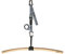 eaglefit - Premium Klimmzugstange aus Holz für Outdoor & Zuhause (wetterfest, 100 cm) Klimmzug Stange ergonomisch gebogen für Decke, Balken, Garten, Baum - Pull-Up Bar verstellbar zum Aufhängen (grau)