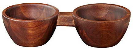ASA 2er 93912970 Snack Bowl, Akazie massiv, 24 x 11 h, 6 cm