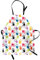 ABAKUHAUS Kindergarten Kochschürze, Bunte Kinder, Unisex-Küchenlätzchen mit verstellbarem Hals für Kochen Gartenarbeit, 67 cm x 80cm, Gelb Teal und Red
