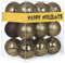 Vintage Kupfer 4,1 cm kleine Weihnachtskugeln Weihnachtsbaumschmuck Ornamente bruchsichere hängende Kugeln für Geburtstag Halloween Urlaub Hochzeit Dekorationen Set von 24 Stück