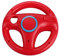 Grehge teering wii Controller Design Stand Mario Kart Racing Game Steering Wheel Stand for Wii Game Controller (RED)