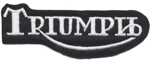 Triumph Aufnäher Patch Bügelbild Motorrad Biker Bobber England