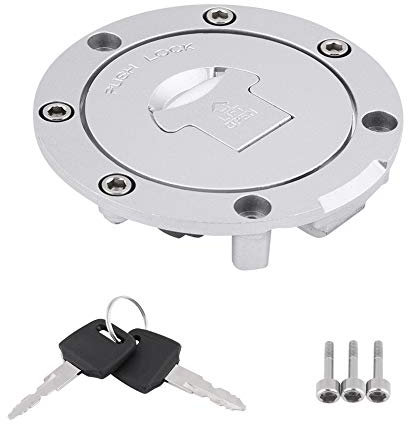 EVGATSAUTO Motorrad-Tankdeckel, Tankdeckel mit Schloss und 2 Schlüsseln für CBR600RR 2003-2014 für CBR600F4 F4i 2001 2002 2003 2004 2005 2006, Tankdeckel verriegeln