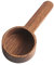 Cabilock Pala de madera, cuchara medidora, cuchara de té, especias, té, cuchara, relleno, para sal, azúcar, café, dulces, harina, detergente en polvo, 9.5 x 4.5 cm, color marrón