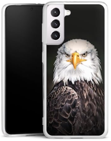 DeinDesign Silikon Hülle kompatibel mit Samsung Galaxy S21 5G Case transparent Handyhülle Adler Vogel