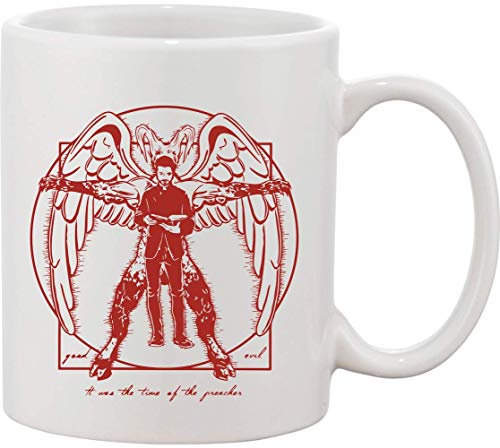 Keramiktasse mit Aufschrift It was The Time of The Priest Demon, Stella
