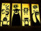DIYASY Große Halloween-Fensterdekoration, 5 Monster-Silhouetten, Fensteraufkleber für Halloween, Innenbereich, Zimmer und Kinderparty-Dekoration