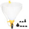 CHICIRIS Car Radiator Coolant Filling Funnel Kit, ABS Coolant Funnel Cooling System Funnel Engine Radiator Coolant Filling Funnel Kit Spill Proof Cooling System Funnel with 31 35 40 42 45mm Adaptor