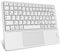 FINTIE Kabellose Bluetooth Tastatur mit Touchpad, Tablet Tastatur Deutsch Layout für iPad, Samsung Tablets, iPhone, Smartphone, iOS, Android-Tablets, Weiße
