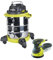 Pack RYOBI Aspirateur eau et poussière - 1250W - 20L - RVC-1220I-G - Ponceuse excentrique électrique - 300W - 125mm - ROS300