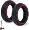 8,5 Zoll Scooter Reifen 50/75-6.1, Elektro Scooter Vollgummireifen 8 1/2 x2, Elektroroller Vollgummi Reifen, 8.5 Zoll e Roller Reifen Tubeless für Xiaomi M365 Ersatzräder, 2 Stück Ersatzreifen