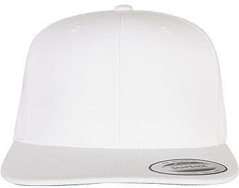 Flexfit Unisex 6089M-Classic Snapback Baseballkappe, White, one Size