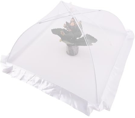 Vagocom 2Pack Mesh Plant Covers,17 Inch Garden Plant Umbrella Reusable Plant Protectors from Animals,Plant Protect Tent for Strawberry,Vegetables, Potted Plants(Mesh, 17 x 17 x 8)