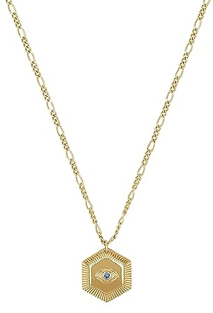 NOELANI Kette mit Anhänger 925 Sterling Silber Damen Halsschmuck, mit Spinell synt., 40+5 cm, Blau, Auge, Kommt in Schmuck Geschenk Box, 2036977