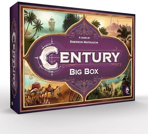 Century Big Box Brettspiel – Komplette Trilogie-Kollektion für globale Handelsabenteuer – Strategiespiel für Kinder und Erwachsene, ab 8 Jahren, 2–4 Spieler, 30–45 Minuten Spielzeit, hergestellt von