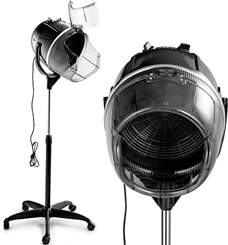 LIFEZEAL Professioneller Trockenhaube, Haartrockner Ständer Höhenverstellbar, Haartrockenhaube mit Standfuß & Timemode, Einstellbare Temperatur 40-75℃