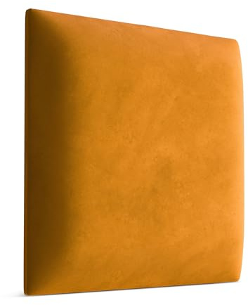 Muralo Wandkissen Gepolstert, Magic Velvet - 50x50 cm, Honiggelb