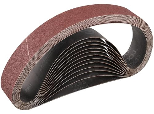 STEBRUAM Nastri Abrasivi 50x 686 mm,10PCS 80 grana Levigatrice a Nastro