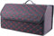 SFNDM Luxus-PU-Leder Aufbewahrungstasche Organizer Wasserdicht Faltbar Kofferraum-Tasche für Dodge Avenger Caravan Grand Caravan Kofferraum Organizer,D/BlackRed