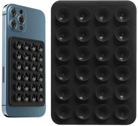 leryveo Octobuddy Handy Saugnapf | Silikon Saugnapf Handy | Selbstklebende Handy Noppen Halter Rückseite für die Wand | Anti Rutsch Saugnapf Handyhalterung für Spiegel Glasfliesen