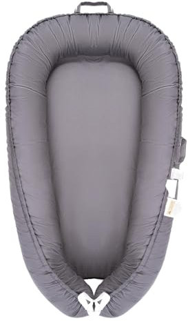 Babynest Baby Nestchen Kuschelnest Baby Kokon Für Säuglinge Neugeborene, 100% Baumwolle Nestchen Für 0-24 Monate Baby Junge Mädchen Tragbar Babynest Reisebett
