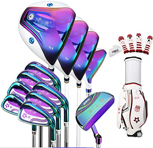 Golfschläger Damen Komplettset Schläger Rechtshänder Damen Golfschläger Set mit Standtasche - Komplettpaket für weibliche Golfer mit Tasche