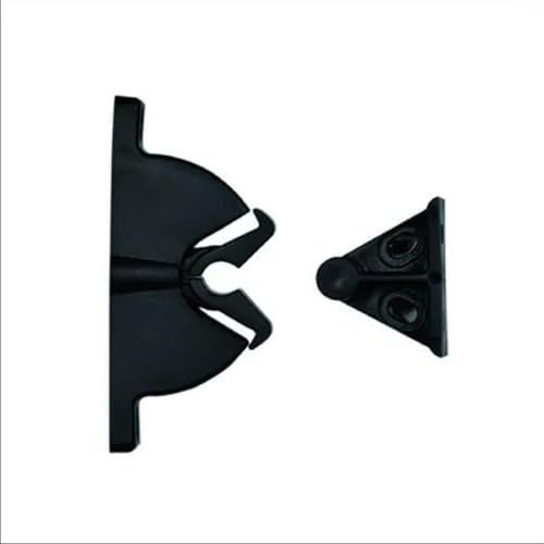 BSSTORE Fermaporta a Pinza In PVC Con Incontro Ad Avvitare Con Viti Incluse (4 Pezzi)