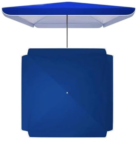 Square Umbrella Replacement Canopy Blue Double layer Oxford Cloth Outdoor Patio Parasol Cover Garden Pool Beach 280x220cm/9.2x7.2ft
