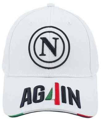 Enzo Castellano SSC NAPOLI Unisex 124013 Baseballkappe, Weiß, One Size