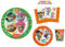 Set Coordinato-44 GATTI- Completo di 8 Bicchieri + 8 Piatti + 16 Tovaglioli 33x33 + 8 Piatti da Dessert + Festone Happy BDay 2,5 metri, Ideale per rendere unica la tua festa !