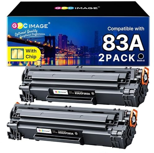 83A CF283A Toner Kompatible für HP 83A Toner Schwarz 83 A M125nw 2er-Pack | Kompatible für HP LaserJet Pro MFP M125nw Toner M127fw M127fn M127fs M201dw M201n M225dw M225dn M125a M127fp M125rnw M225rdn