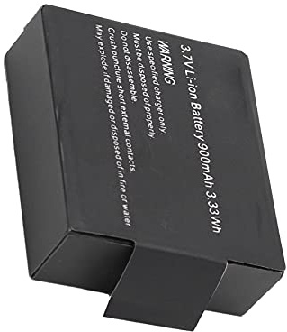 Denash Original Wiederaufladbarer 3,7-V-900-mAh-Lithium-Ionen-Akku, Hochleistungs-Sportkamera-Akku mit Einfachem Zugband und Mehrfachem Schutz, für SJ4000 SJ5000 M10