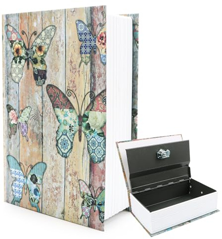 Buch Safe mit Kombinationsschloss,Buchsafe Wörterbuch mit Geheimversteck,Kreativer Büchersafe für Schlüssel,Diary,Geld und Schmuck,Versteckte Aufbewahrungsbox für Zuhause,Diebstahlsicherung