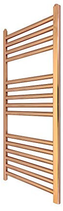 300mm(w) x 800mm(h) Straight Copper Heated Towel Rail, Radiator, Warmer 895 BTUs Bathroom Central Heating Ladder Rail
