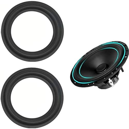 LinaLife 2pcs 4 inch 4 Speaker Foam Surround Repair Kit, 90mm Perforated Rubber Edge Rings Replacement Parts Speaker Repair DIY Speaker Surround Repair Rubber Edge Replacement