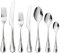 Robert Welch Honeybourne Bright, 56 Piece Cutlery Set for 8 People. Made from Stainless Steel. Dishwasher Safe.