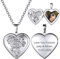 GOLDCHIC JEWELRY Collana Donna Personalizzata con Foto Medaglione Portafoto Personalizzato per Fidanzata, Collana Cuore Personalizzata con Foto Collana Donna Acciaio