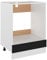 vidaXL Armario de Cocina Muebles Mobiliario Duradero Mesa de Trabajo Almacenamiento Cuencos Ollas Platos Alacena de Contrachapada Negro 60x46x81,5 cm