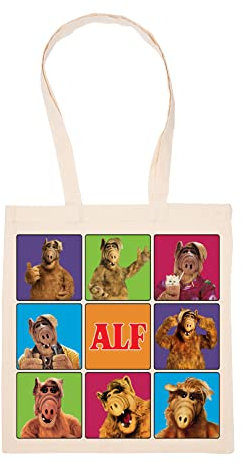 Alf In Platz Showman Beige Einkaufstasche Wiederverwendbar Langlebig Umweltfreundlich Reusable Shopping Bag