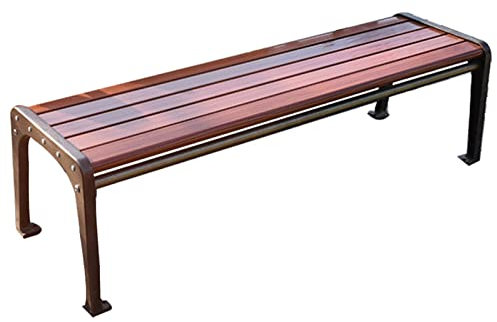Parkbank Wetterfest Metall Modern Gartenbank Aluminium, Parkbank Wetterfest, Sitzbank Eisenbank für 2-3 Sitzer, Ruhebank, Gartenmöbel für Garten Park Balkon(1.5m)